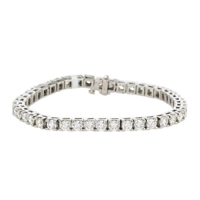 Personalized Friendship Bracelet with Custom Name-8.46 ctw Diamond Tennis Bracelet