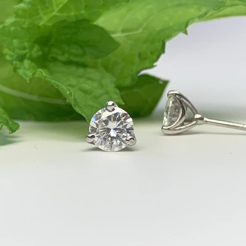 Classic Stud Earrings for Women-Swag Style Moissanite Earrings