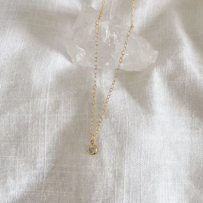 Simple Chain Necklace with Pendant-Lucid Necklace