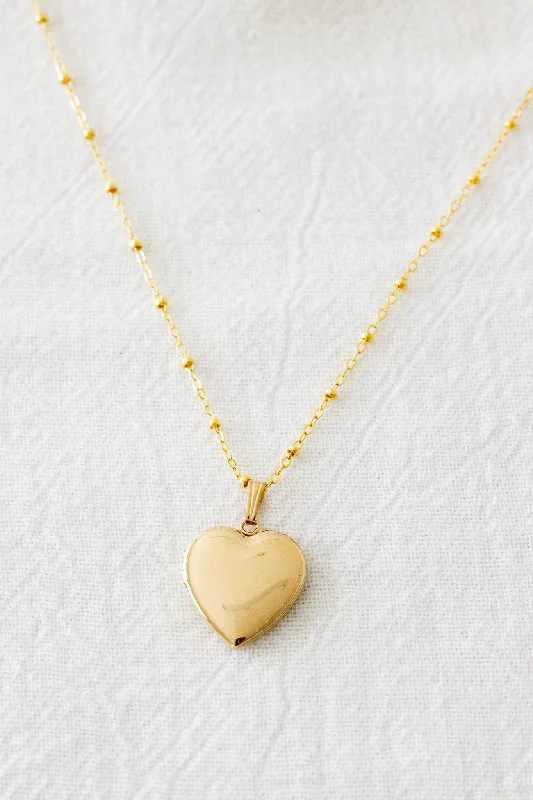 Designer Gold Necklace with Ruby Pendant-In Your Heart Necklace