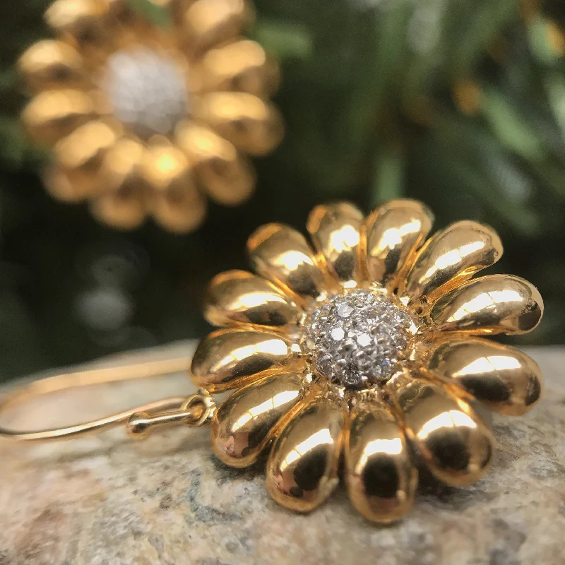 Statement Gold Earrings-Daisys Earrings