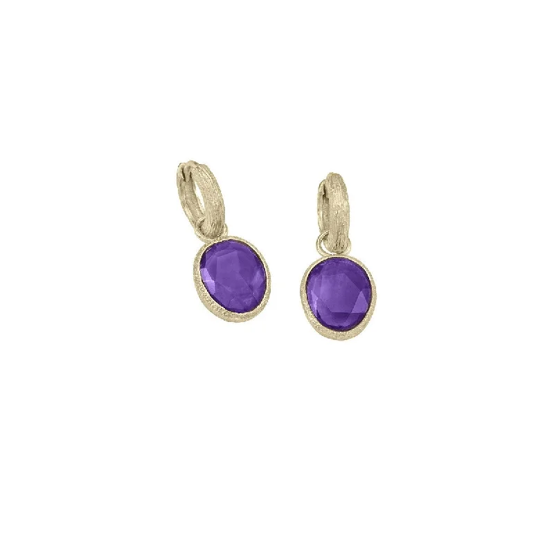 Casual Earrings for Teenagers-Jorge Revilla Spain Shade Amethyst Sterling 18K Gold Vermeil Drop Earrings