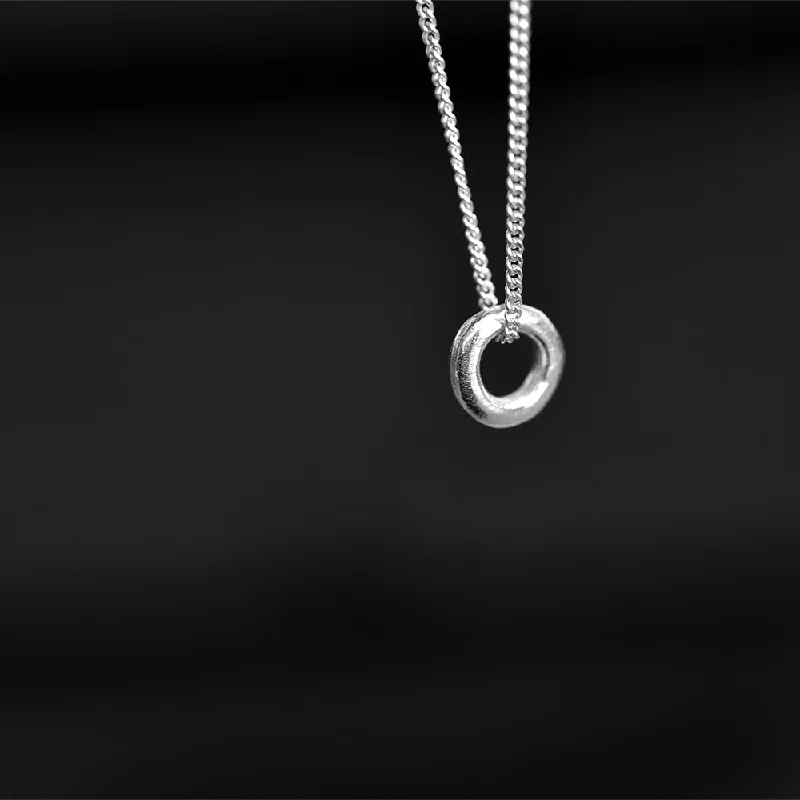 Fine Silver Pendant Necklace for Casual Wear-Alku Mini Necklace Silver