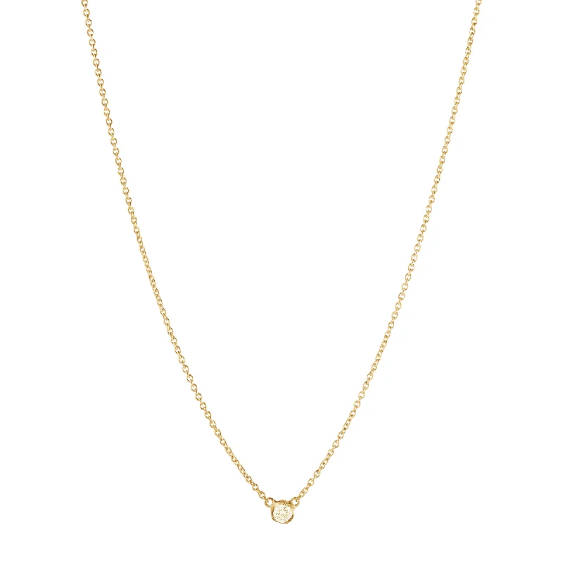 Fashionable Crystal Pendant Necklace-Signature Diamonds 18ct Yellow Gold Diamond Solitaire Pendant