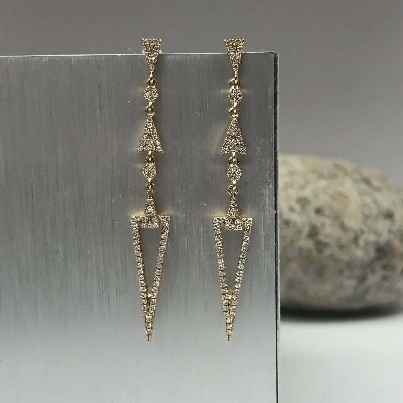 Chunky Gold Earrings-Rocks