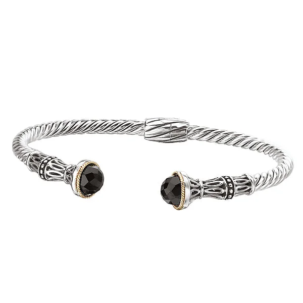 Classic Silver Bracelet with Polished Design-Ladies Fashion Gemstone Bracelet