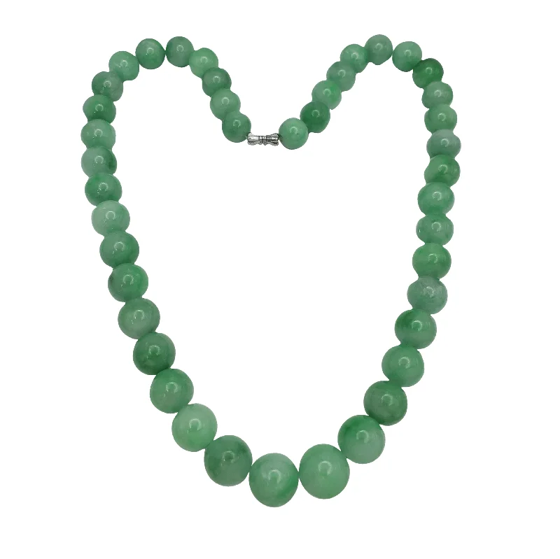 Personalized Name Necklace for Special Gifts-Jade Ball Chain