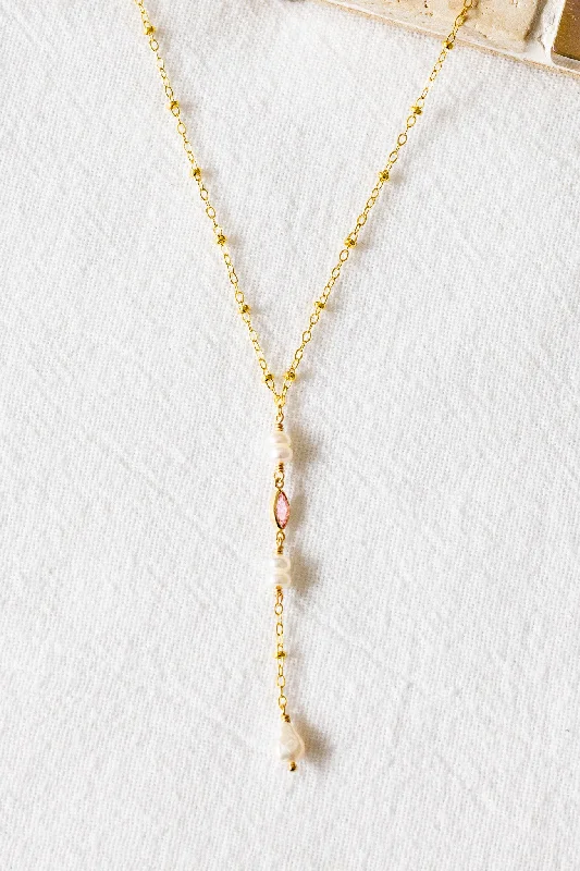 Classic Pearl Necklace for Bridesmaids-Vivian Necklace