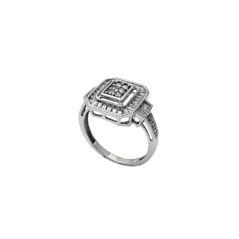 Customizable Men’s Ring with Personal Engraving-Diamond Pave Lady Ring (10K)