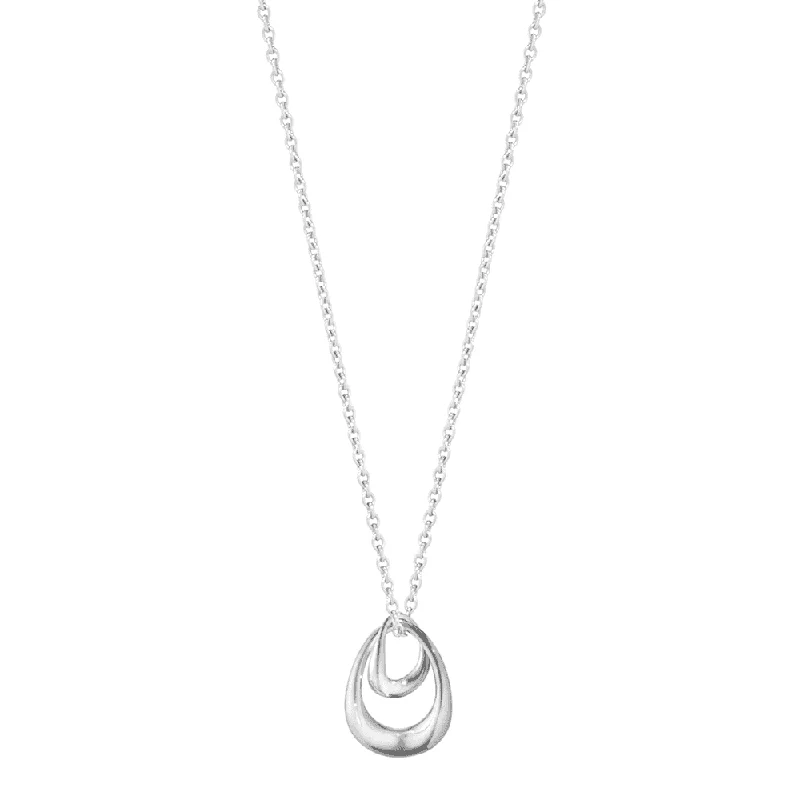 Classic Pendant Necklace for Bridesmaids-Offspring Sterling Silver Small Pendant